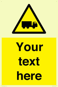Custom Lorry Hazard Sign